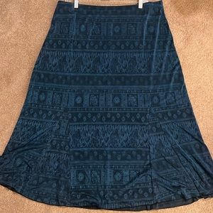 Gorgeous packable Coldwater Creek skirt size XL easy care - machine was air dry